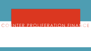 Presentation Cover: Counter Proliferation Finance