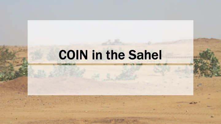 Cover for presentation: COIN in the Sahel